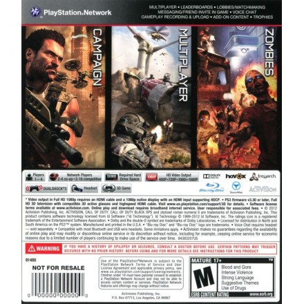 Call of Duty Black Ops II (2) - Activision PS3 Games Used-Μεταχειρισμένο(BLES-01717)