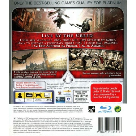 Assassins Creed PS3 GAMES PLATINUM Used-Μεταχειρισμένο(BLES-00158/P)