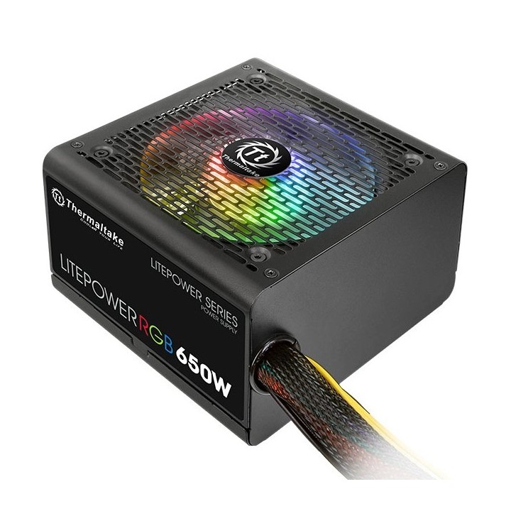 THERMALTAKE τροφοδοτικό PC Litepower RGB, 650W, Non Modular, Active PFC