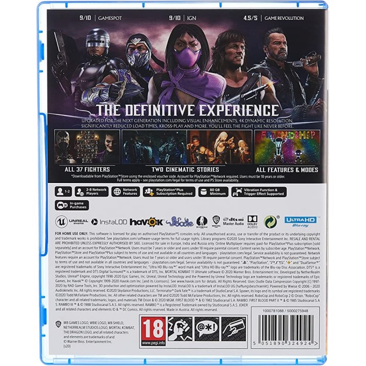 MORTAL KOMBAT 11 ULTIMATE EDITION PS5 GAMES