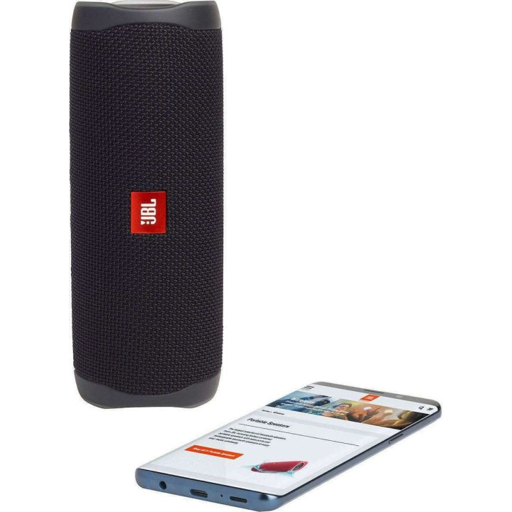 JBL Flip 5 Αδιάβροχο Ηχείο Bluetooth 20W με Διάρκεια Μπαταρίας έως 12 ώρες Black Matte