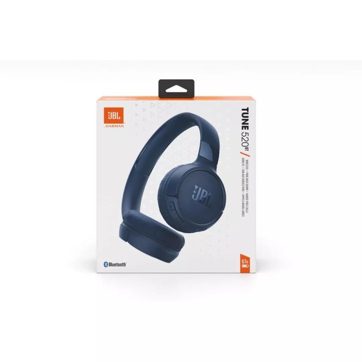JBL Tune 520BT Ασύρματα Bluetooth On Ear Ακουστικά με 57 ώρες Λειτουργίας Μπλε