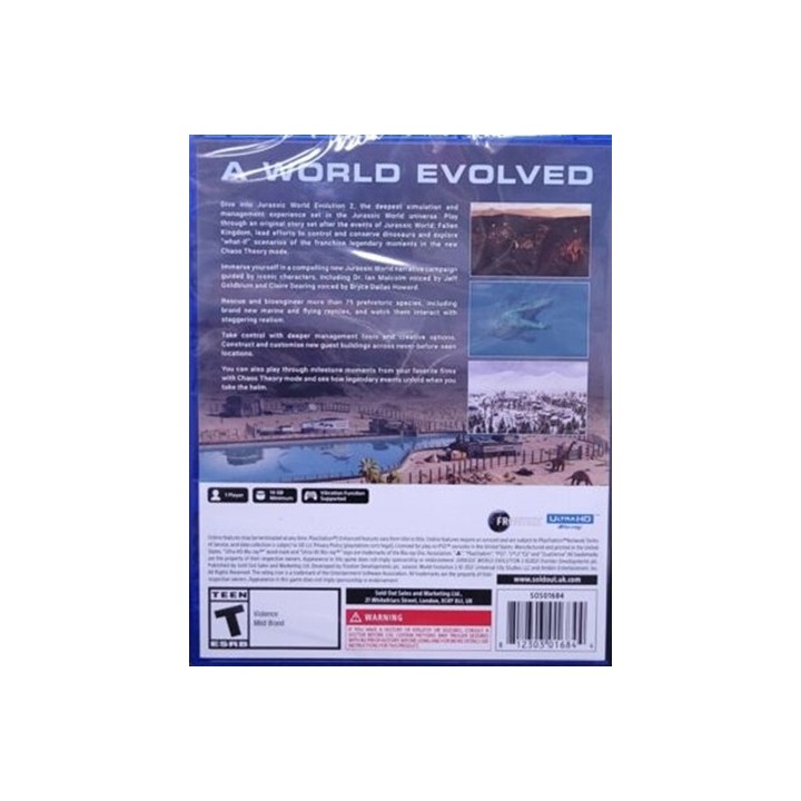 Jurassic World Evolution 2 PS5 Game