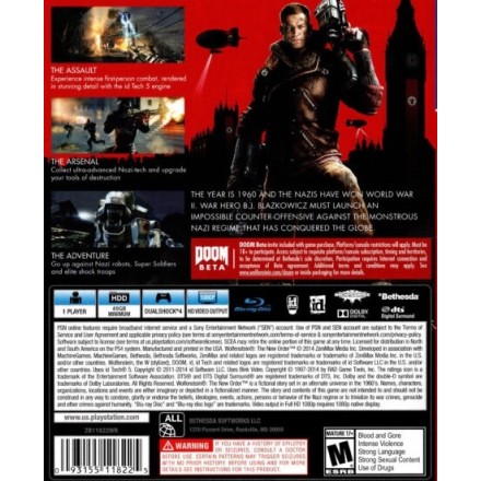 Wolfenstein The New Order Playstation HITS  PS4 GAMES
