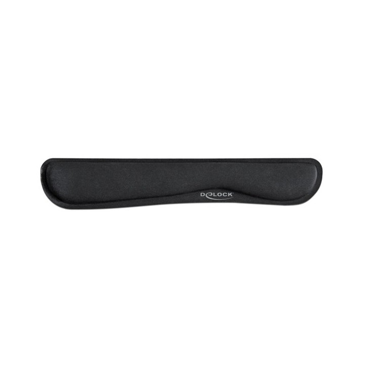DELOCK στήριγμα καρπού για πληκτρολόγιο/laptop 12558, 20x85x465mm, μαύρο