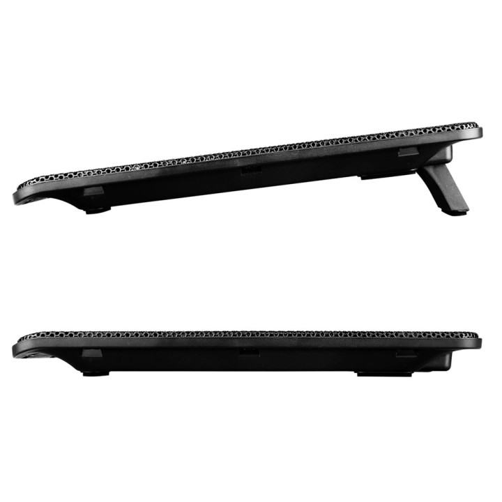 POWERTECH Βάση & ψύξη laptop PT-738 έως 15.6", 2x 125mm fan, LED, μαύρο
