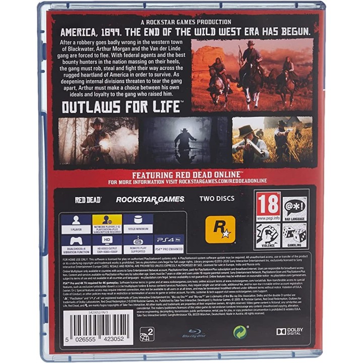 Red Dead Redemption 2 PS4 GAMES Used-Μεταχειρισμένο(CUSA-11070)