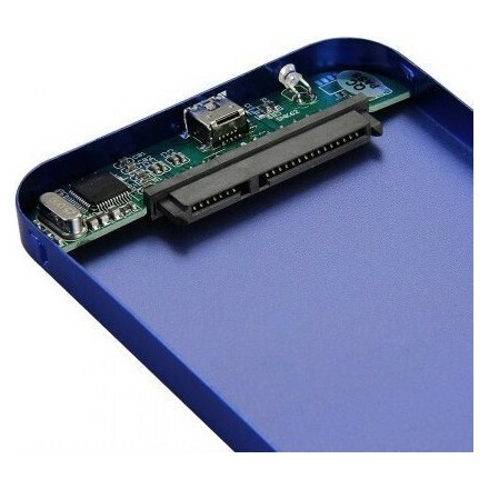 Θήκη για Σκληρό Δίσκο 2.5" SATA III με σύνδεση USB2.0 σε Μπλε χρώμα(17313)