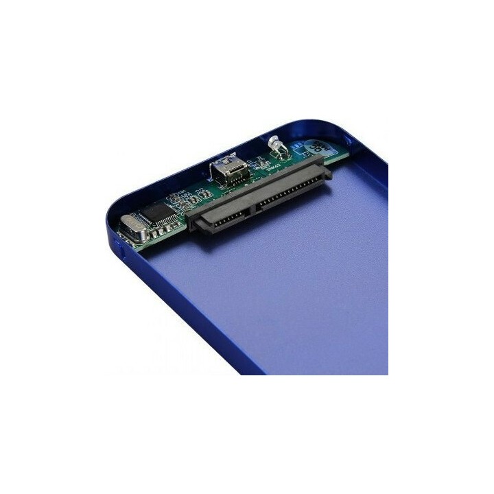 Θήκη για Σκληρό Δίσκο 2.5" SATA III με σύνδεση USB2.0 σε Μπλε χρώμα(17313)