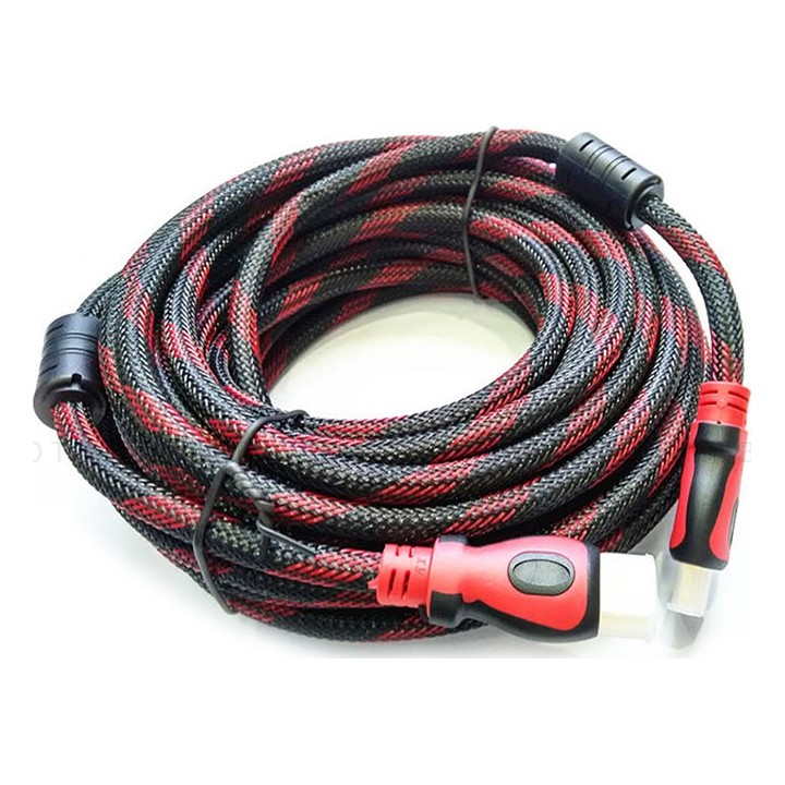 Καλώδιο, DeTech, HDMI - HDMI M / M, 30m, πλεγμένο, Με φερρίτη - 18313
