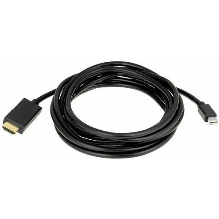 De Tech Cable mini DisplayPort male - HDMI male 1.8m Μαύρο (18279)