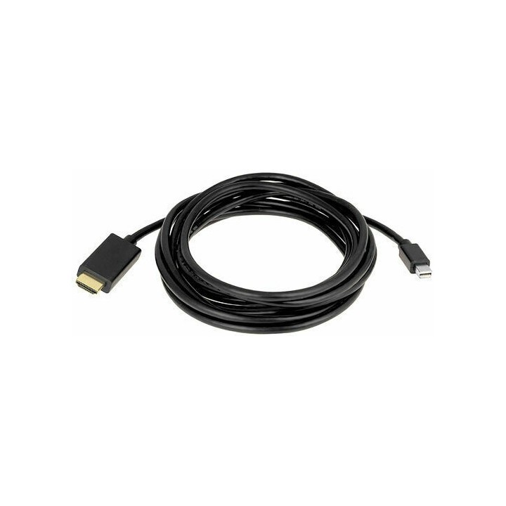 De Tech Cable mini DisplayPort male - HDMI male 1.8m Μαύρο (18279)