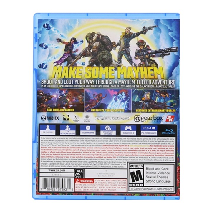 Borderlands 3 (Περιλαμβάνει το Gold Weapon Skins Pack) PS4 GAMES