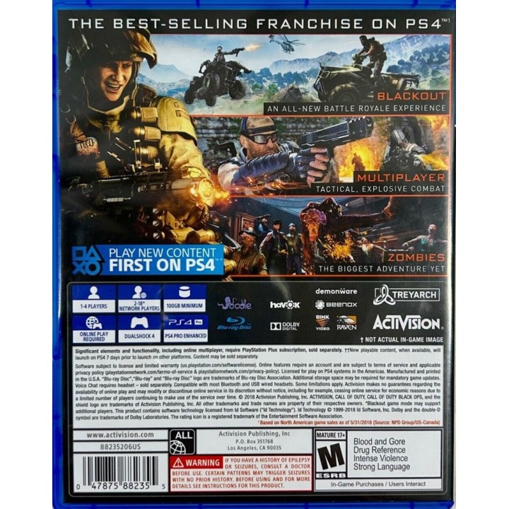 Call of Duty: Black Ops 4 PS4 GAMES