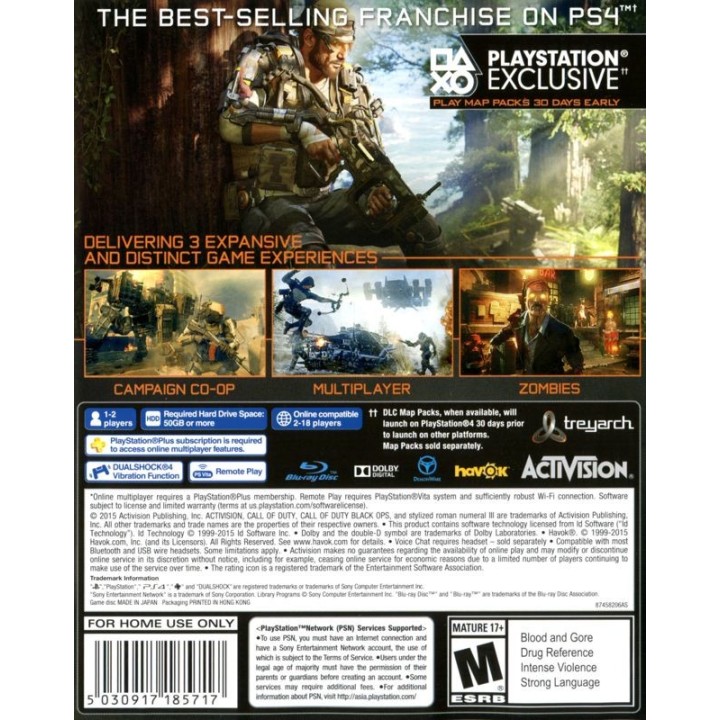 Call of Duty Black Ops III PS4 GAMES
