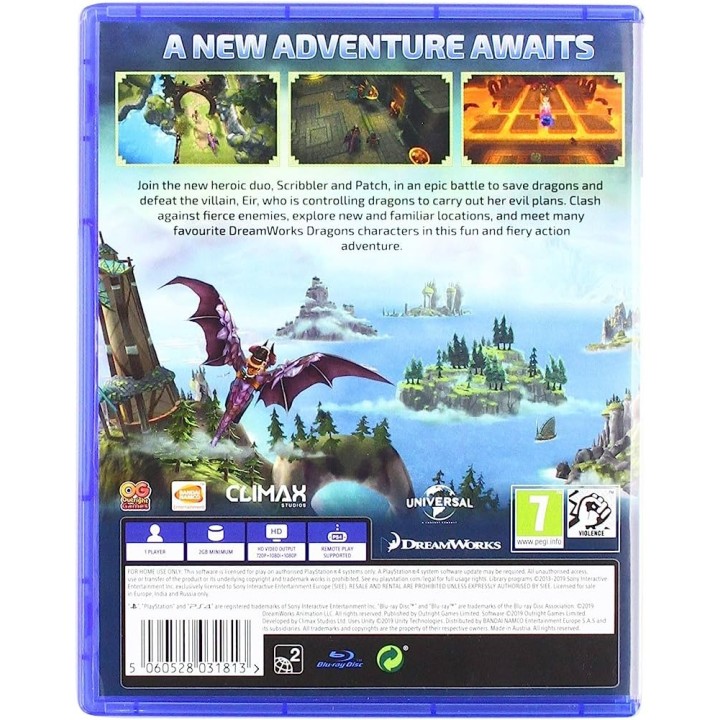 DreamWorks Dragons Dawn of New Riders PS4 Game