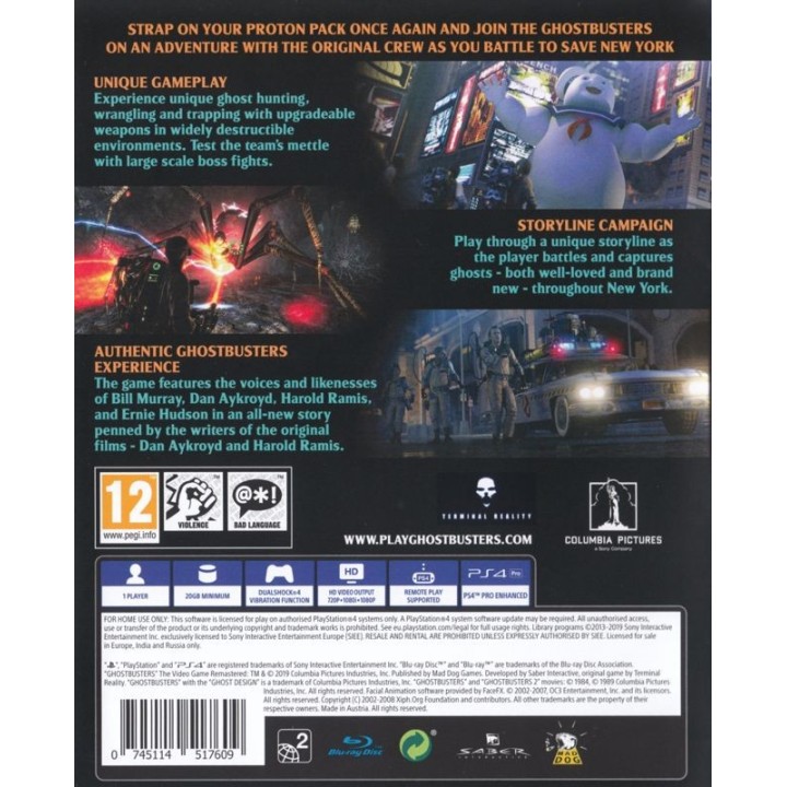 Ghostbusters: The Video Game Remastered PS4 GAMES