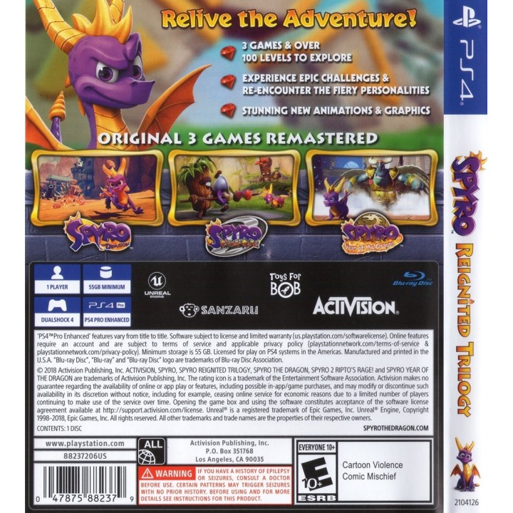 Spyro Reignited Trilogy PS4 GAME