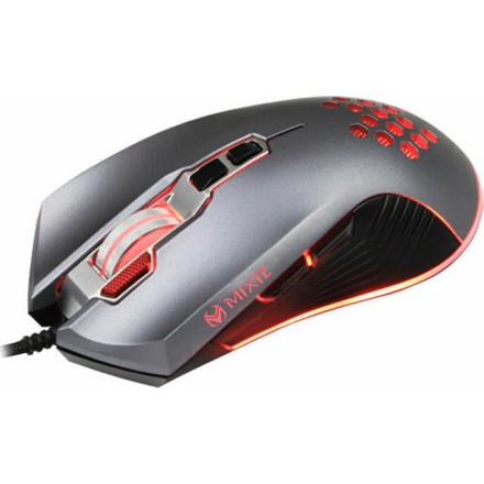 Ποντίκι Gaming Mixie M10, Οπτικό, 8D RGB, Γκρί ενσύρματο USB(728)