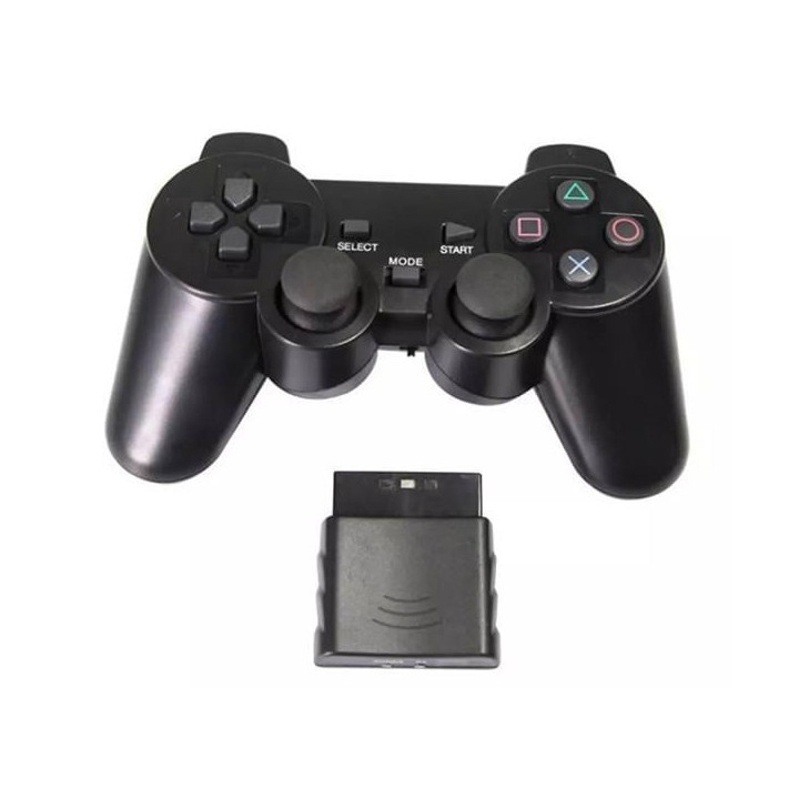 Ασύρματο χειριστήριο για PS2 Wireless Controller Joystick 2.4Ghz χρώμα Μαυρο