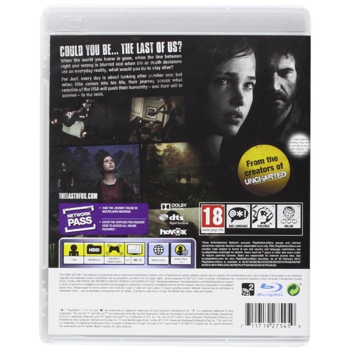 The Last of Us Περιλαμβάνονται Ελληνικοί υπότιττλοι PS3 GAMES Used-Μεταχειρισμένο