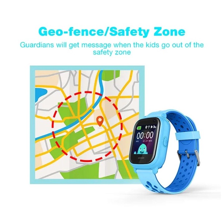 INTIME GPS smartwatch για παιδιά IT-54, 1.33", camera, 2G, IPX7, μαύρο