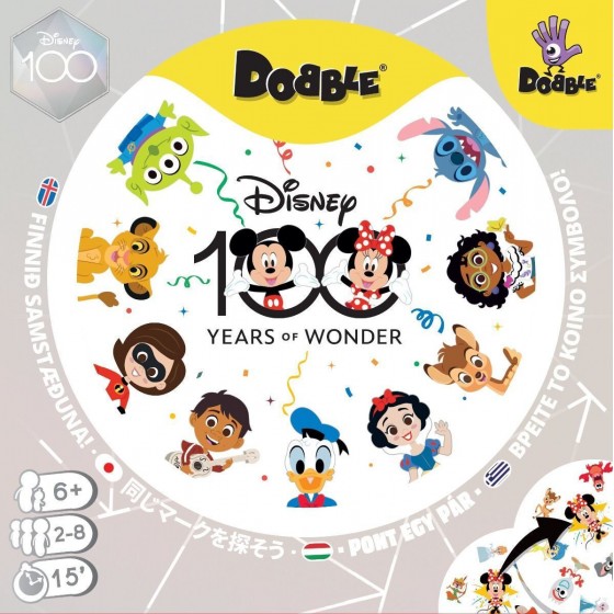 Kaissa Επιτραπέζιο Παιχνίδι Dobble Disney 100 για 2-8 Παίκτες 6+ Ετών(KA114677)
