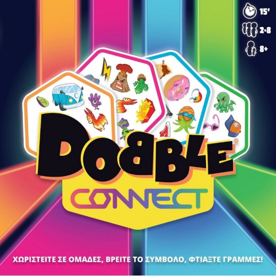 Kaissa Επιτραπέζιο Παιχνίδι Dobble Connect για 2-8 Παίκτες 8+ Ετών(KA114615)