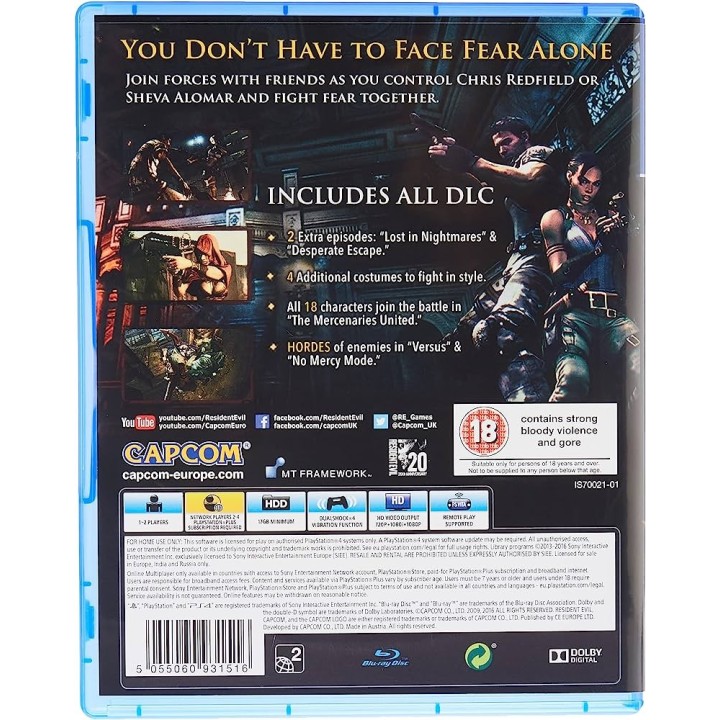 Resident Evil 5 (PS4 GAMES)