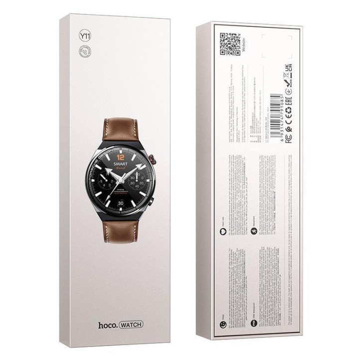 Hoco Y11 Smartwatch με Παλμογράφο (Μαύρο)