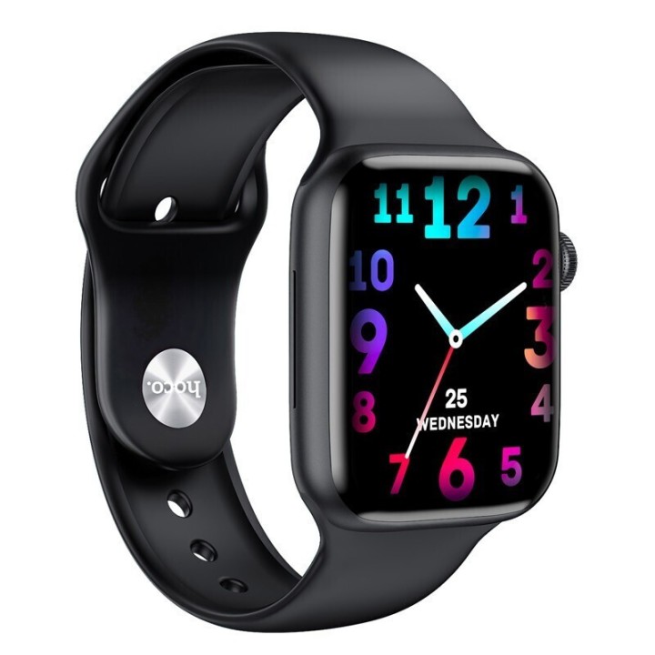 Hoco Y5 Pro Stainless Steel Αδιάβροχο Smartwatch με Παλμογράφο (Μαύρο)