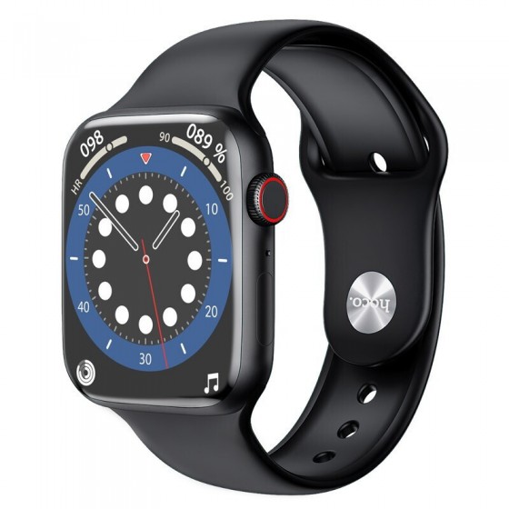 Hoco Y5 Pro Stainless Steel Αδιάβροχο Smartwatch με Παλμογράφο (Μαύρο)
