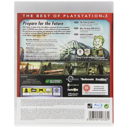 Fallout 3: Game of the Year Edition (Essentials) PS3 GAMES