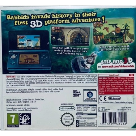 Rabbids Travel in Time 3D 3DS Game