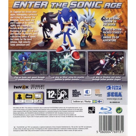 Sonic the Hedgehog PS3 Game