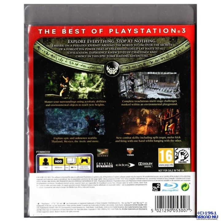 TOMB RAIDER UNDERWORLD (Essentials) PS3 GAMES