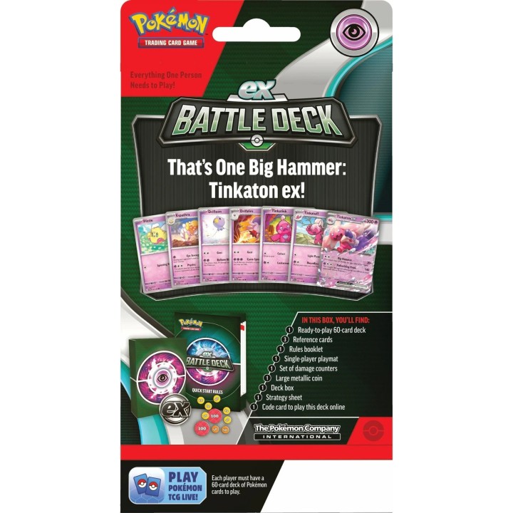POKEMON ΤΡΑΠΟΥΛΑ JULY EX BATTLE DECK DISPLAY (TINKATON)(POK862403)