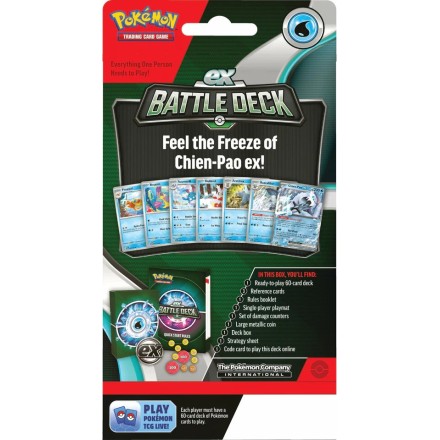 POKEMON ΤΡΑΠΟΥΛΑ JULY EX BATTLE DECK DISPLAY CHIEN-PAO(POK862403)