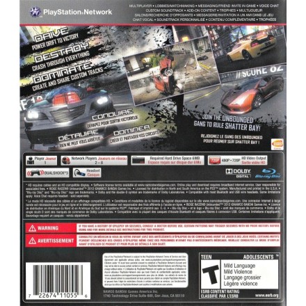 Ridge Racer Unbounded PS3 GAME