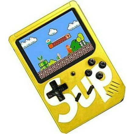 Ηλεκτρονική Παιδική Κονσόλα Χειρός Mini 8-Bit Κίτρινο για 6+ Ετών
