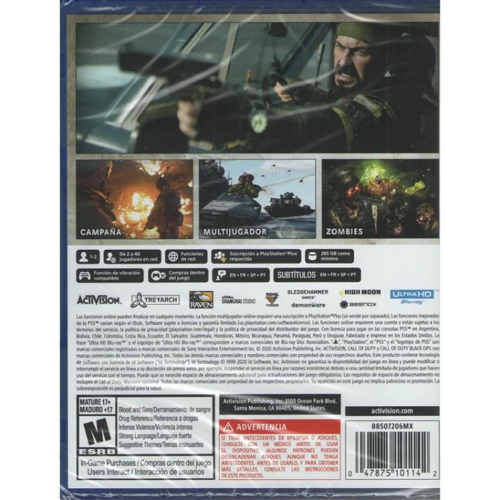 Call of Duty: Black Ops Cold War PS5 GAMES(PPSA-02050)