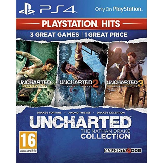 Uncharted The Nathan Drake Collection(Ελληνικο) PS4 GAMES(PLAYSTATION HITS) Used-Μεταχειρισμένο