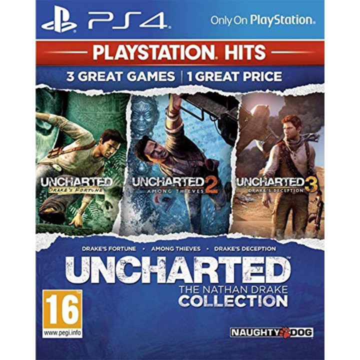 Uncharted The Nathan Drake Collection(Ελληνικο) PS4 GAMES(PLAYSTATION HITS) Used-Μεταχειρισμένο