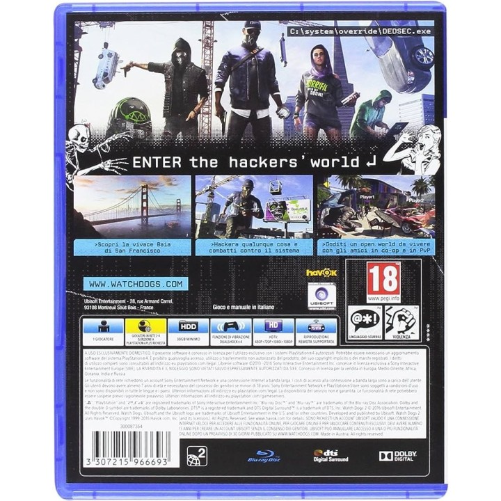 Watch Dogs 2 PS4 GAMES