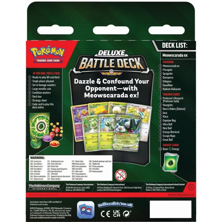 Pokemon TCG: Deluxe Battle Deck Meowscarasda ex Τράπουλα