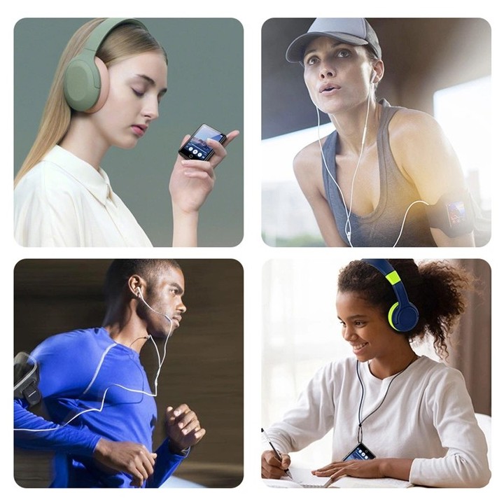 RUIZU MP3 player M6 με οθόνη αφής 2.8", 8GB, ελληνικό μενού, μαύρο