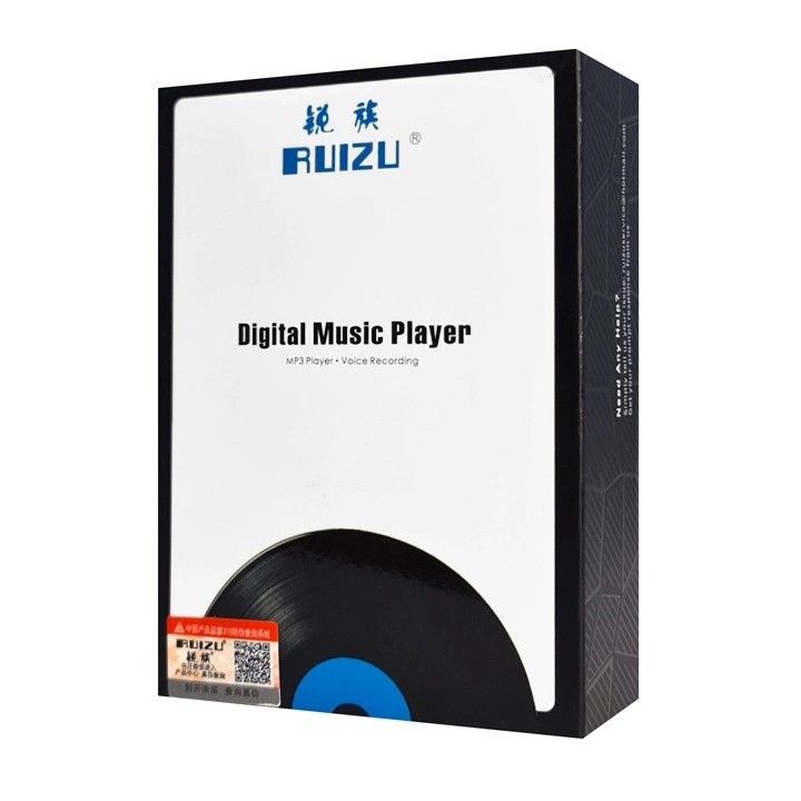RUIZU MP3 player M6 με οθόνη αφής 2.8", 8GB, ελληνικό μενού, μαύρο