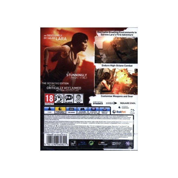 TOMB RAIDER DEFINITIVE EDITION PS4 GAMES
