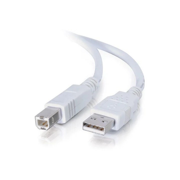 De Tech USB 2.0 Cable USB-A male - USB-B male 5m Καλώδιο εκτυπωτή Λευκό(18040)