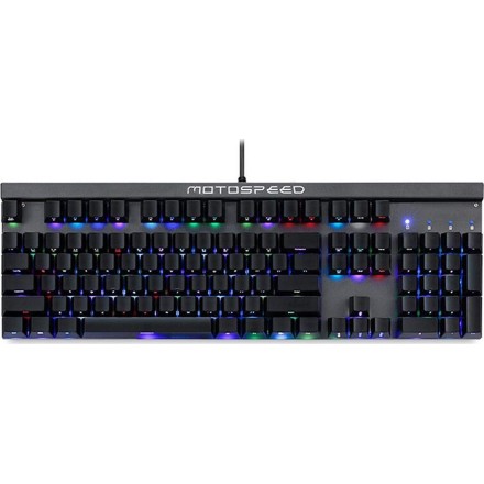 Motospeed CK103 Wired mechanical keyboard RGB side laser black with blue switch (Αγγλικό US)
